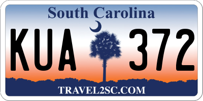 SC license plate KUA372