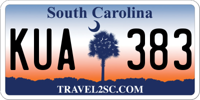SC license plate KUA383