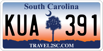 SC license plate KUA391