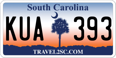 SC license plate KUA393