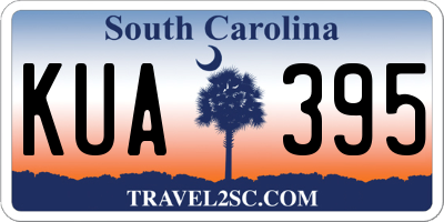 SC license plate KUA395