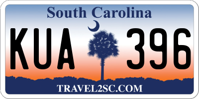 SC license plate KUA396