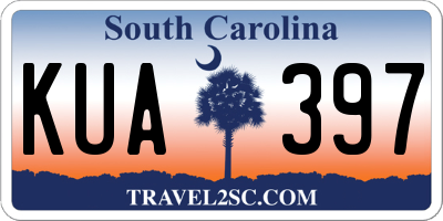 SC license plate KUA397