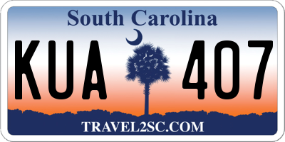 SC license plate KUA407