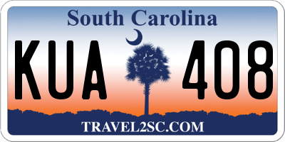SC license plate KUA408