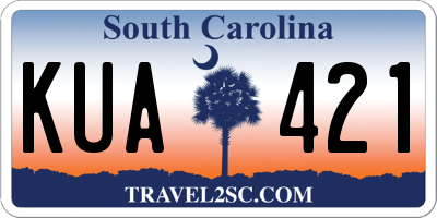 SC license plate KUA421
