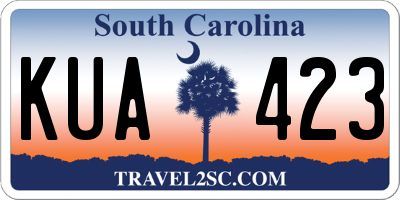 SC license plate KUA423