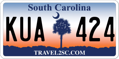 SC license plate KUA424