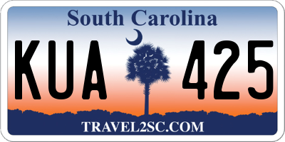 SC license plate KUA425
