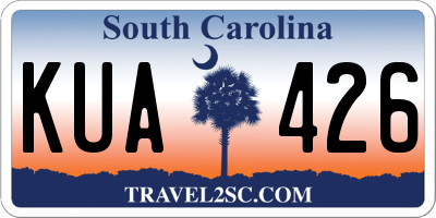 SC license plate KUA426