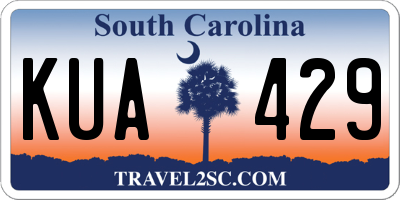 SC license plate KUA429