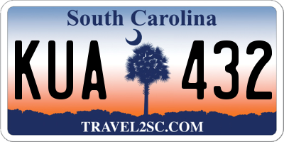 SC license plate KUA432