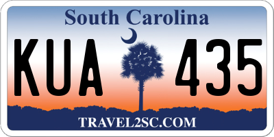 SC license plate KUA435