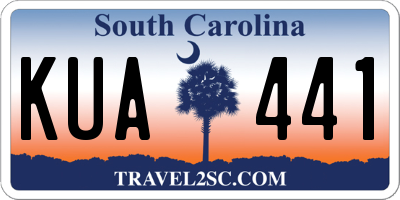 SC license plate KUA441
