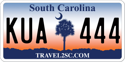 SC license plate KUA444