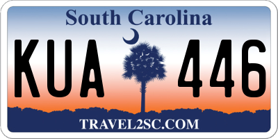 SC license plate KUA446