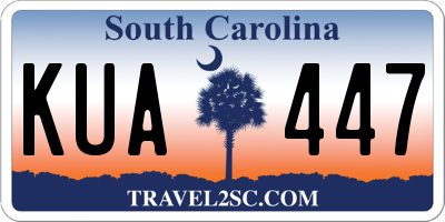 SC license plate KUA447