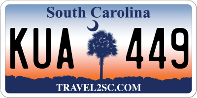 SC license plate KUA449
