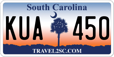 SC license plate KUA450