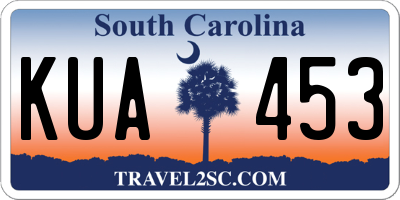 SC license plate KUA453