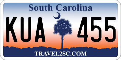 SC license plate KUA455