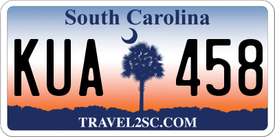 SC license plate KUA458