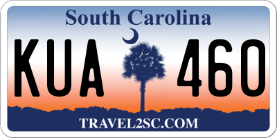 SC license plate KUA460