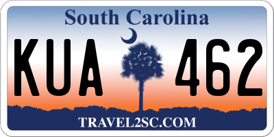 SC license plate KUA462