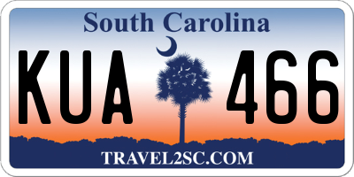SC license plate KUA466
