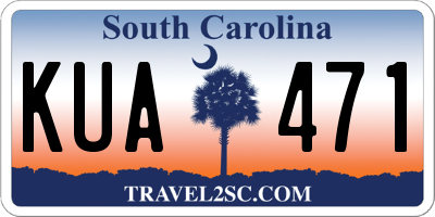 SC license plate KUA471