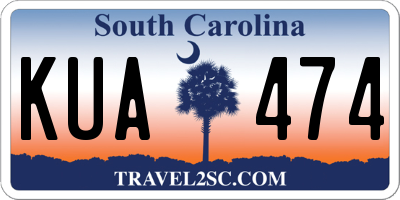 SC license plate KUA474