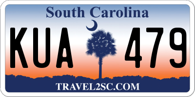 SC license plate KUA479