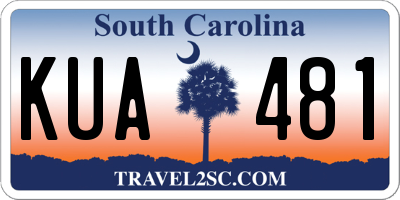 SC license plate KUA481