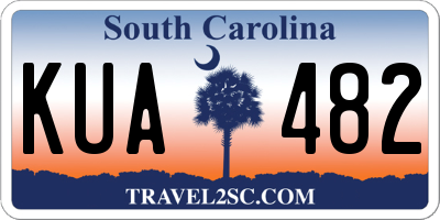 SC license plate KUA482