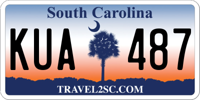SC license plate KUA487