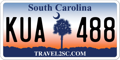 SC license plate KUA488
