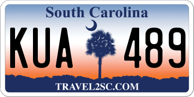 SC license plate KUA489