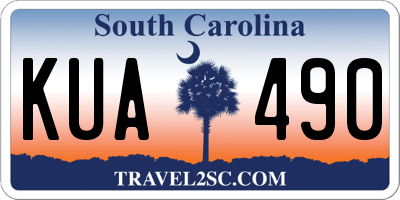 SC license plate KUA490