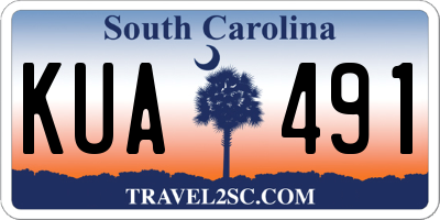 SC license plate KUA491