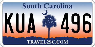 SC license plate KUA496