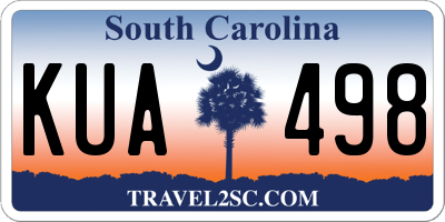 SC license plate KUA498