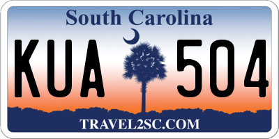 SC license plate KUA504