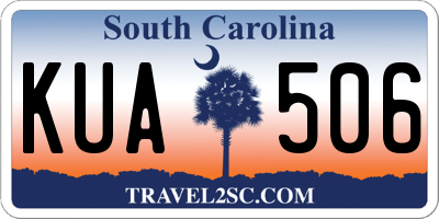 SC license plate KUA506