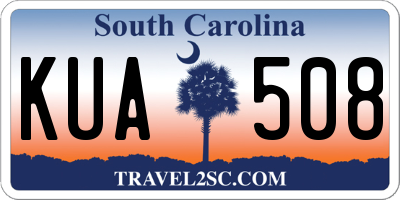SC license plate KUA508