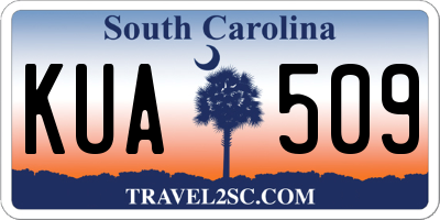 SC license plate KUA509