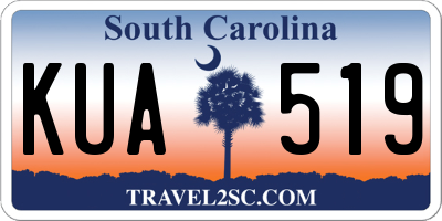 SC license plate KUA519