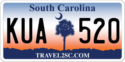 SC license plate KUA520