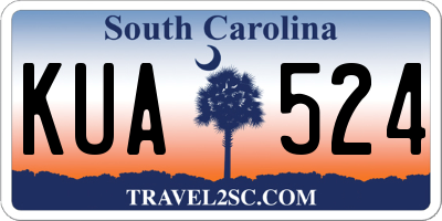 SC license plate KUA524