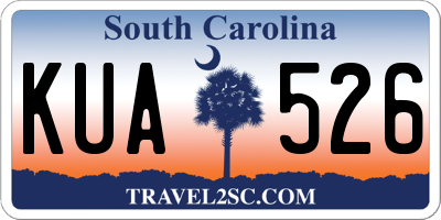 SC license plate KUA526