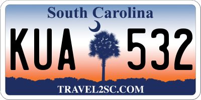 SC license plate KUA532